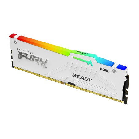 Kingston Technology FURY Beast 16GB 5600MT s DDR5 CL36 DIMM White RGB EXPO