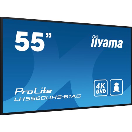 iiyama PROLITE Digitale A-Platine 139,7 cm (55") LED WLAN 500 cd m² 4K Ultra HD Schwarz Eingebauter Prozessor Android 11 24 7