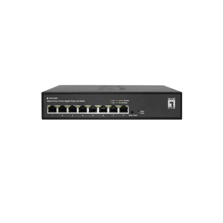 LevelOne GES-2208 commutateur réseau Géré L2 Gigabit Ethernet (10 100 1000) Noir