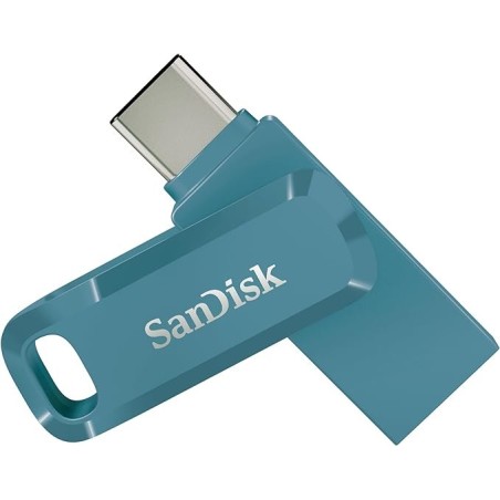 SanDisk Ultra Dual Drive Go USB 128GB unidade de memória USB USB Type-A   USB Type-C 3.2 Gen 1 (3.1 Gen 1) Azul