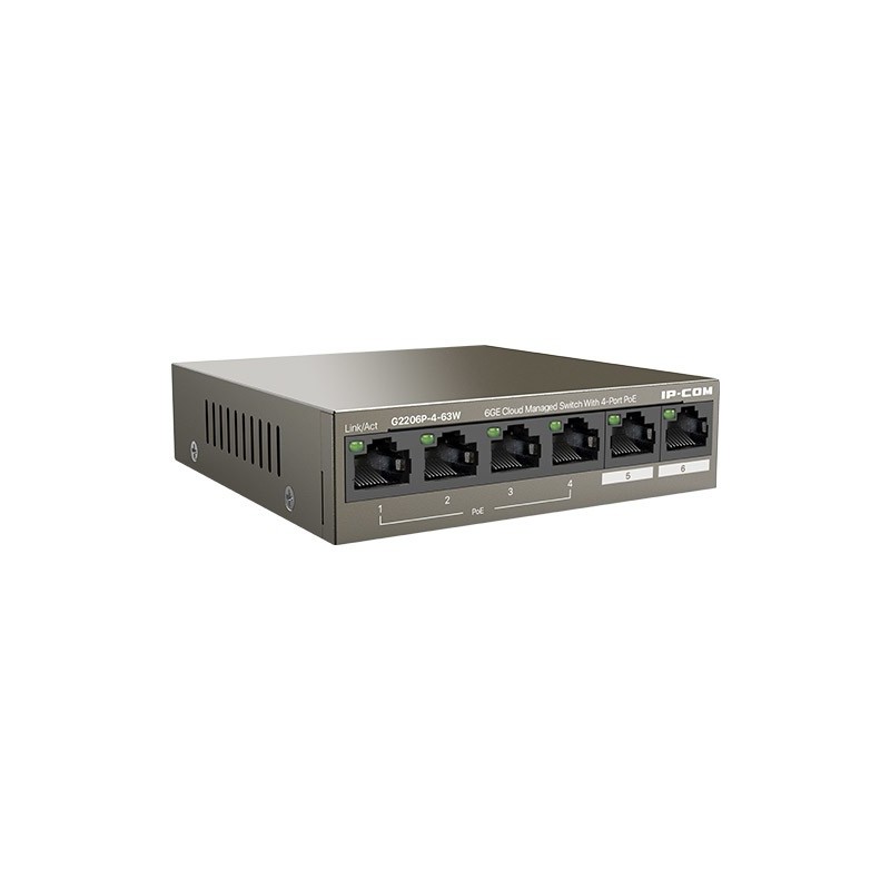 Image of IP-COM Networks G2206P-4-63W switch di rete Gestito Gigabit Ethernet (10/100/1000) Supporto Power over Ethernet (PoE)