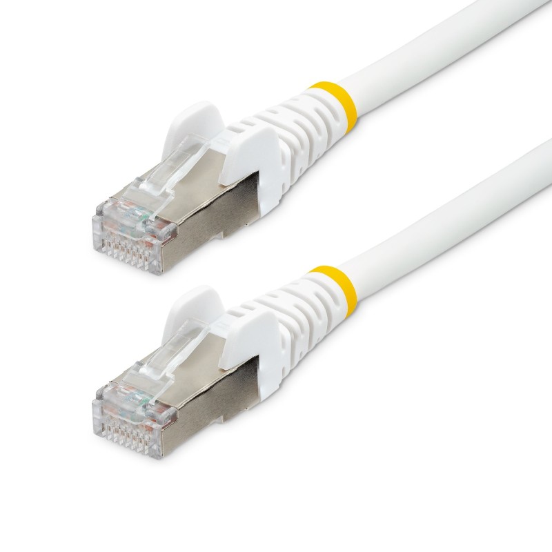 Image of StarTech.com Cavo Ethernet CAT 6a - 10m - Bianco - Cavo di rete LAN Low Smoke Zero Halogen (LSZH) - 10GbE 500MHz 100W PoE++ -