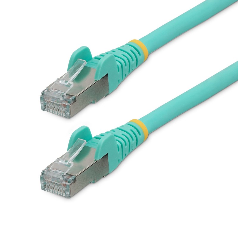 Image of StarTech.com Cavo Ethernet CAT 6a - 3m - Acqua - Cavo di rete LAN Low Smoke Zero Halogen (LSZH) - 10GbE 500MHz 100W PoE++ -