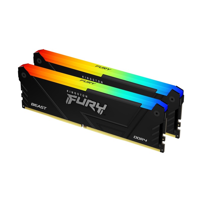 Image of Kingston Technology FURY 32GB 3200MT/s DDR4 CL16 DIMM (Kit da 2) Beast RGB
