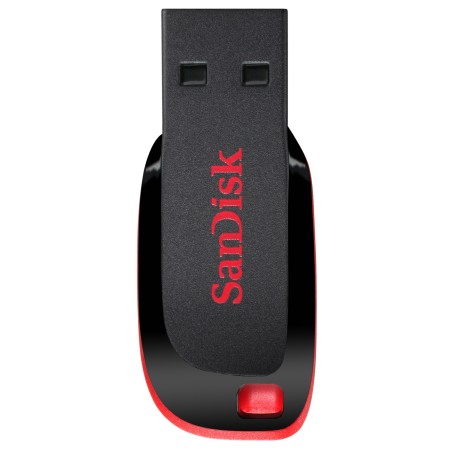 SanDisk Cruzer Blade unidade de memória USB 128 GB USB Type-A 2.0 Preto, Vermelho