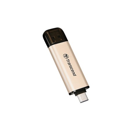 Transcend JetFlash 930C unidade de memória USB 128 GB USB Type-A   USB Type-C 3.2 Gen 1 (3.1 Gen 1) Dourado