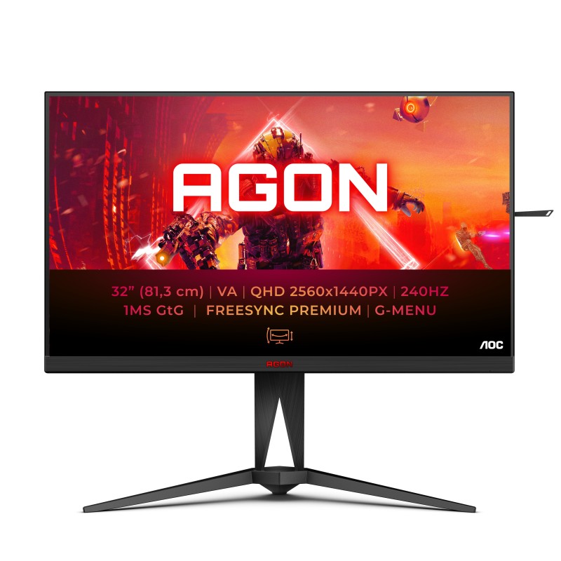 Image of AOC AGON 5 AG325QZN/EU LED display 80 cm (31.5") 2560 x 1440 Pixel Quad HD Nero