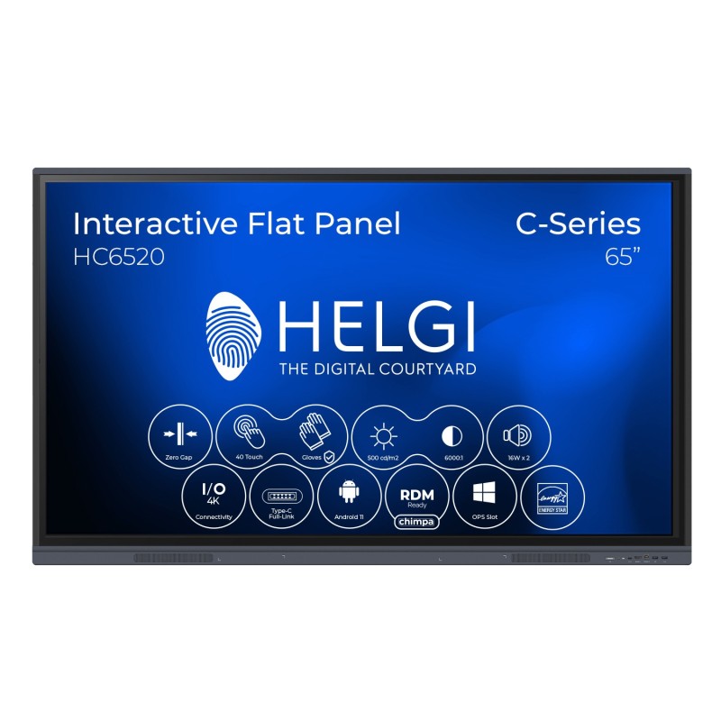 Image of HELGI Monitor Interattivo 65" C Series Wi-Fi RDM-Ready