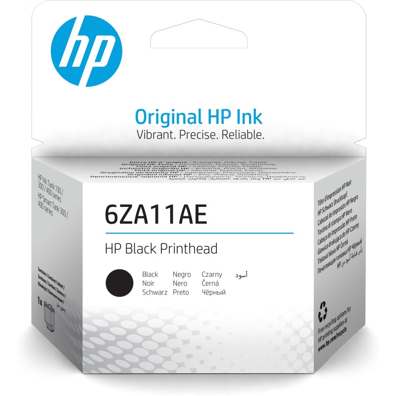 Image of HP Cap de imprimare 6ZA11AE negru testina stampante Getto termico Inkjet