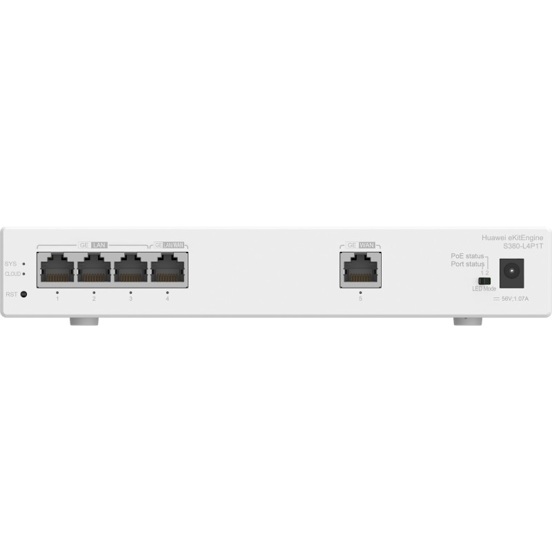 Image of Huawei S380-L4P1T Gigabit Ethernet (10/100/1000) Supporto Power over Ethernet (PoE) Grigio