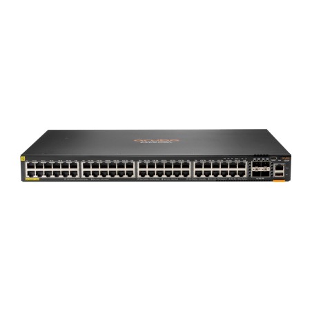 Aruba 6200F 48G Class4 PoE 4SFP+ 740W Managed L3 Gigabit Ethernet (10 100 1000) Power over Ethernet (PoE) 1U Schwarz