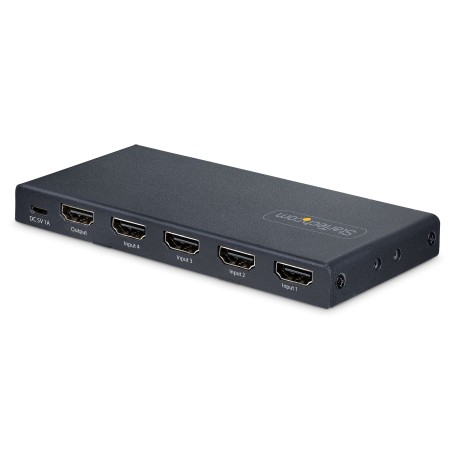 StarTech.com Switch HDMI 8K a 4 porte - Switcher HDMI 2.1 4K 120Hz HDR10+, 8K 60Hz UHD, Commutatore HDMI 4 In 1 - Commutazione
