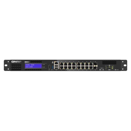 QNAP QGD-1600 Géré Gigabit Ethernet (10 100 1000) 1U Noir, Gris
