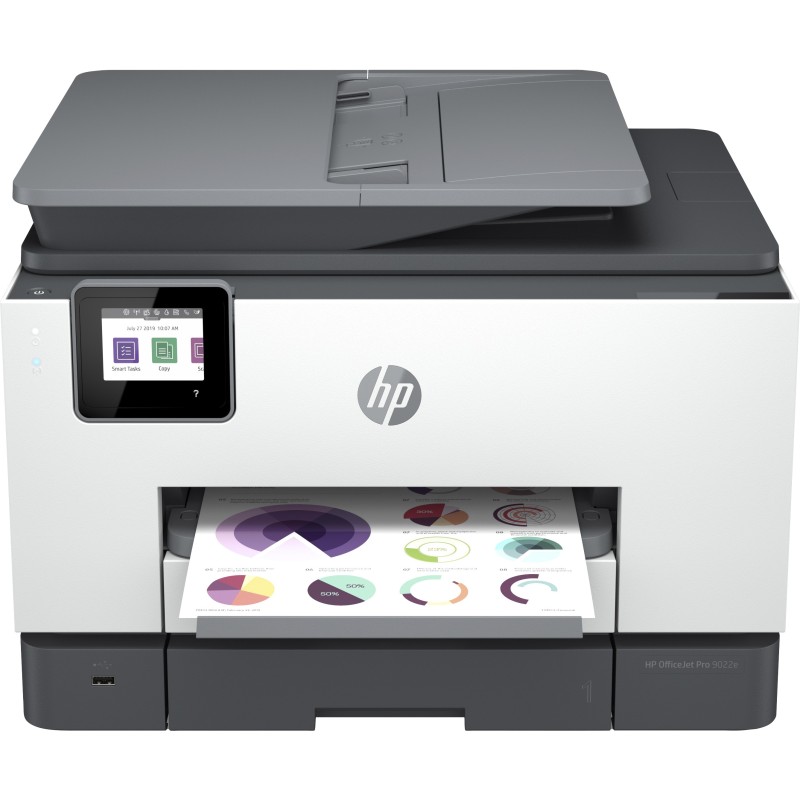 Image of HP OfficeJet Pro Stampante multifunzione HP 9022e, Colore, Stampante per Piccoli uffici, Stampa, copia, scansione, fax, HP+