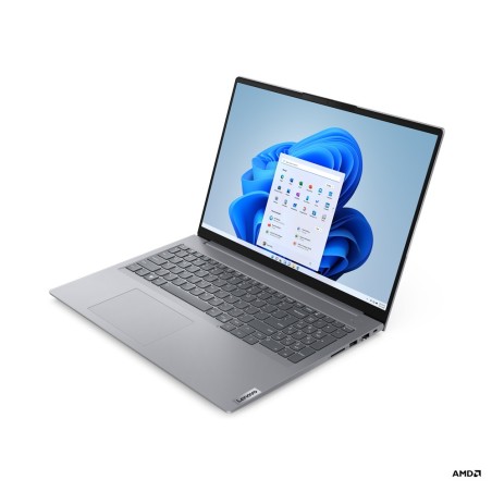 Lenovo ThinkBook 16 AMD Ryzen™ 5 7530U Ordinateur portable 40,6 cm (16") WUXGA 16 Go DDR4-SDRAM 512 Go SSD Wi-Fi 6 (802.11ax)
