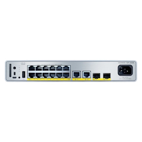 Cisco C9200CX-12P-2X2G-E commutateur réseau Géré Gigabit Ethernet (10 100 1000) Connexion Ethernet, supportant l'alimentation