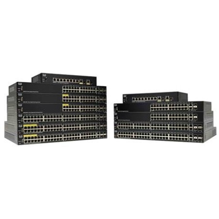 Cisco SF250-48HP-K9-EU switch Gestionado L2 Fast Ethernet (10 100) Energía sobre Ethernet (PoE) Negro