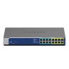NETGEAR GS516UP Não-gerido Gigabit Ethernet (10 100 1000) Power over Ethernet (PoE) Cinzento