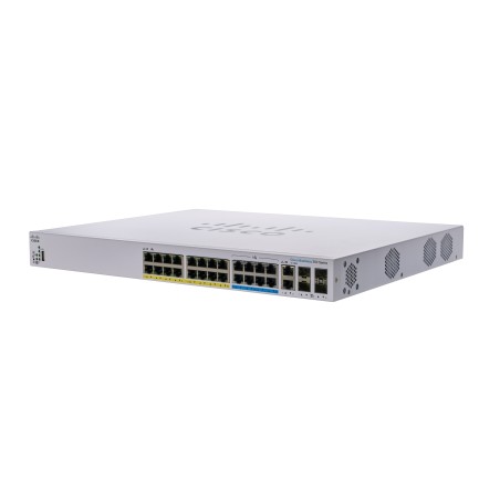 Cisco CBS350-24NGP-4X-UK netwerk-switch Managed L3 Gigabit Ethernet (10 100 1000) Power over Ethernet (PoE) 1U Zwart, Grijs