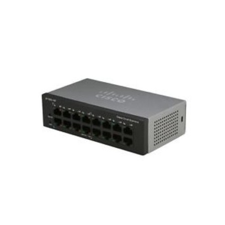 Cisco Small Business SF110D-16HP Unmanaged L2 Fast Ethernet (10 100) Power over Ethernet (PoE) 1U Schwarz
