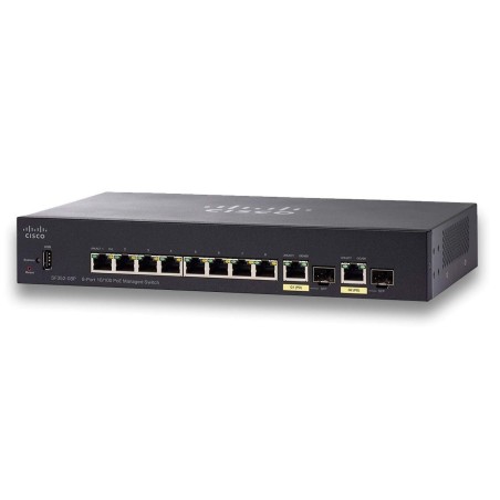 Cisco Small Business SF352-08P Gestito L2 L3 Fast Ethernet (10 100) Supporto Power over Ethernet (PoE) 1U Nero