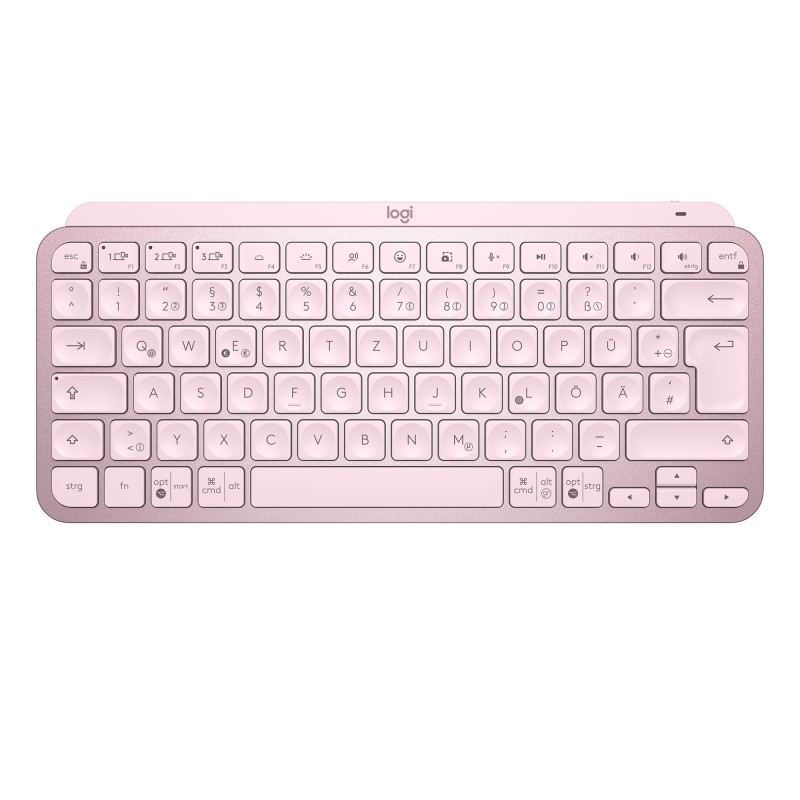 Image of Logitech MX Keys Mini tastiera RF senza fili + Bluetooth QWERTY Inglese Rosa