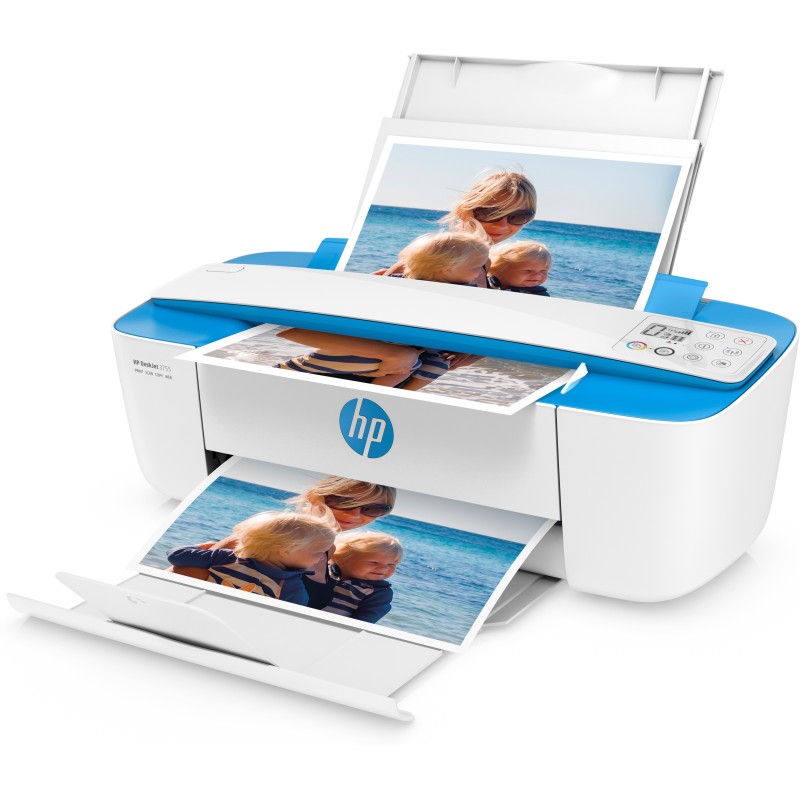 Image of HP DeskJet Stampante multifunzione 3762, Colore, Stampante per Casa, Stampa, copia, scansione, wireless, wireless idonea a