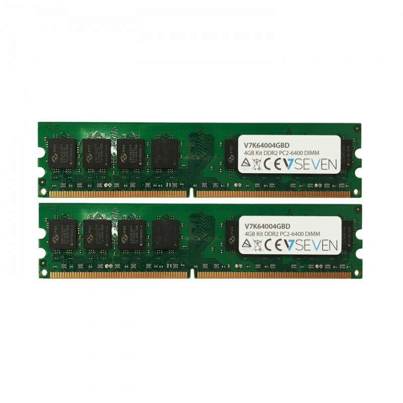 Image of V7 4GB DDR2 PC2-6400 800MHZ DIMM Modulo di memoria V7K64004GBD