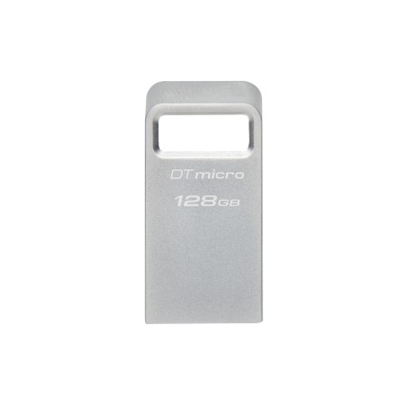 Kingston Technology DataTraveler Micro unidade de memória USB 128 GB USB Type-A 3.2 Gen 1 (3.1 Gen 1) Prateado