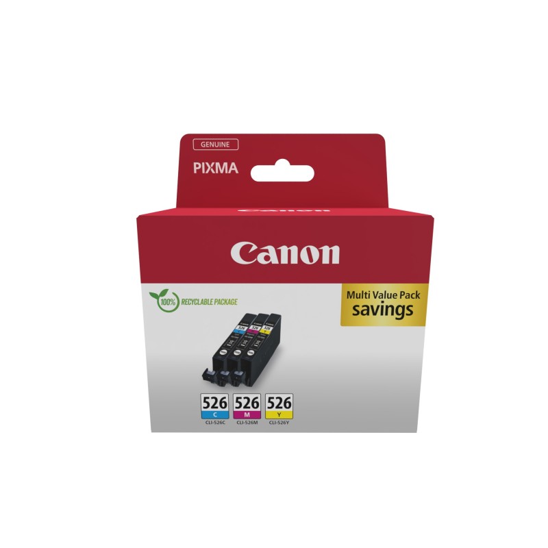 Set Cartucce Stampante Canon 4541b018 Chromalife 100+ Cli 526 Multipac