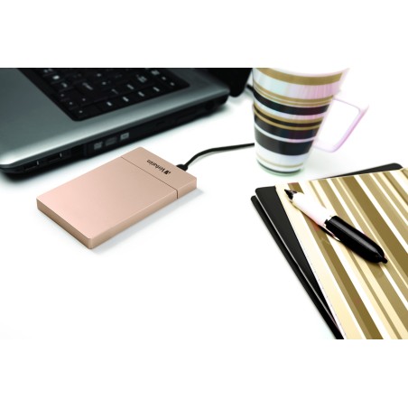 Verbatim Store 'n' Go Enclosure Kit para HDD SSD 2,5'' USB-C 3.1 - Oro