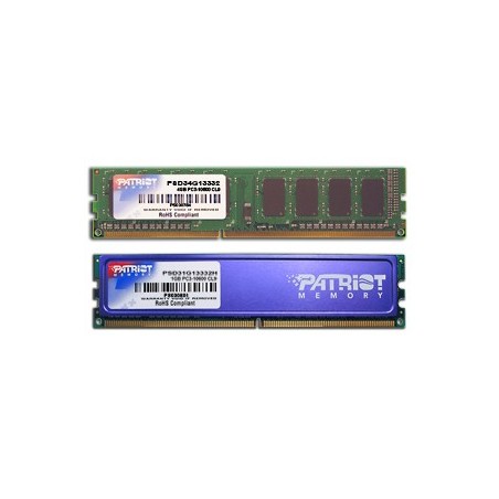 Patriot Memory PSD34G13332 módulo de memória 4 GB DDR3 1333 MHz