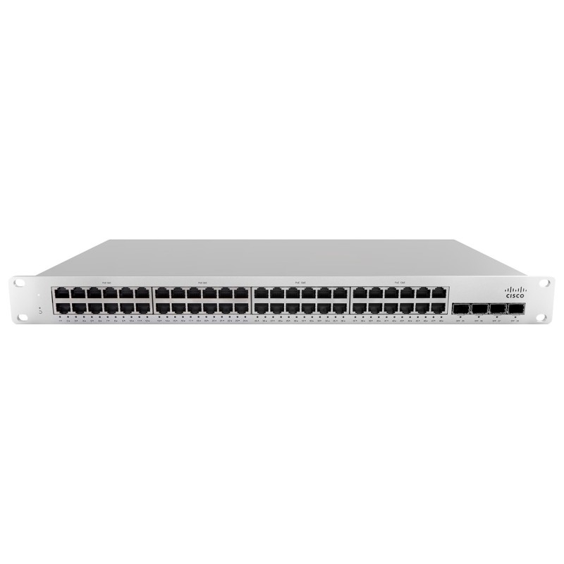 Cisco Meraki MS210-48FP Gestito L2 Gigabit Ethernet (10/100/1000) Supporto Power over Ethernet (PoE) 1U Grigio