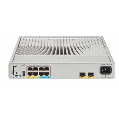 Cisco Catalyst C9200CX-8UXG-2X-A switch Gestionado L2 L3 Energía sobre Ethernet (PoE) Gris