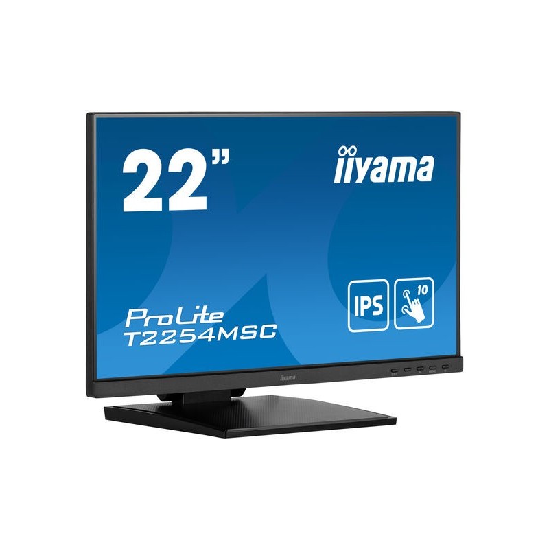 Image of iiyama ProLite T2254MSC-B1AG Monitor PC 54,6 cm (21.5") 1920 x 1080 Pixel Full HD LED Touch screen Nero