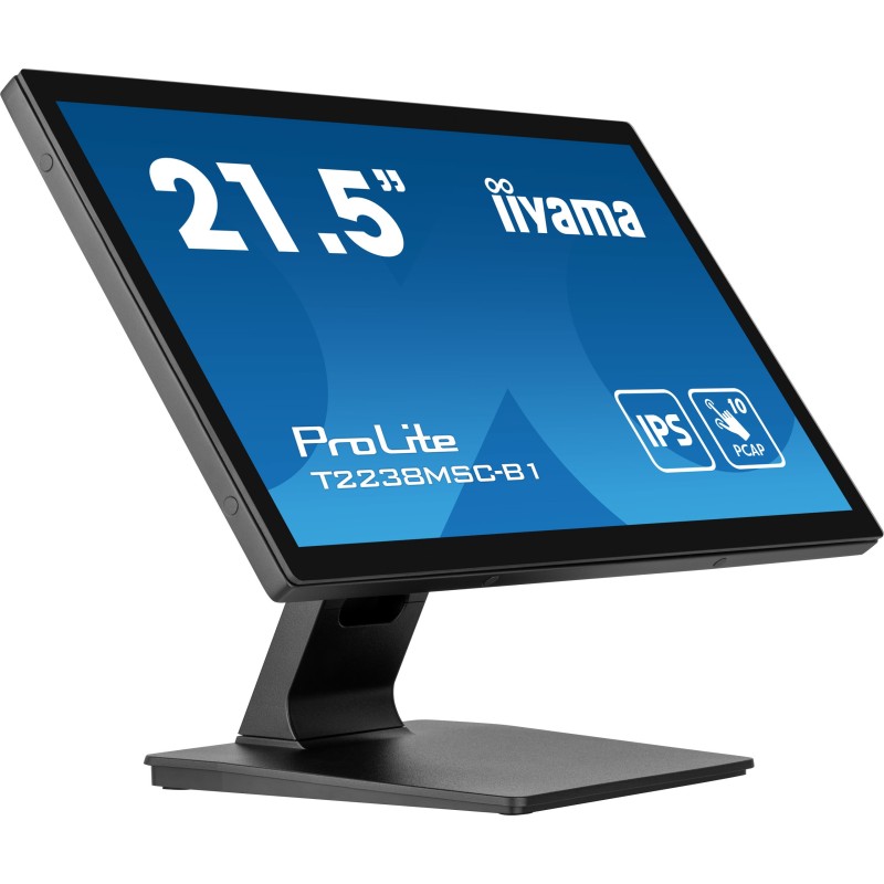 Image of iiyama ProLite T2238MSC-B1 Monitor PC 54,6 cm (21.5") 1920 x 1080 Pixel Full HD LED Touch screen Nero