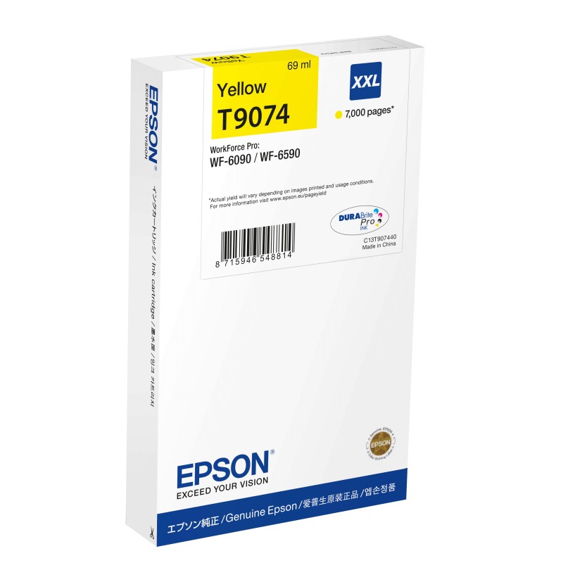 Image of Epson C13T90744N cartuccia Inkjet 1 pz Originale Resa extra elevata (super) Giallo