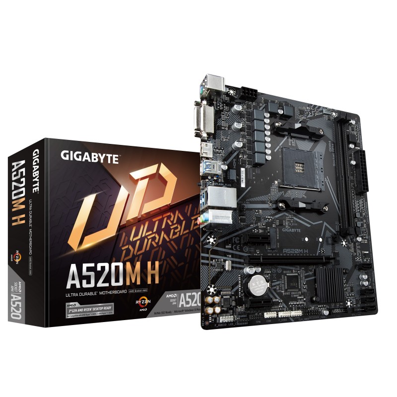 Image of Gigabyte A520M H scheda madre AMD A520 Socket AM4 micro ATX