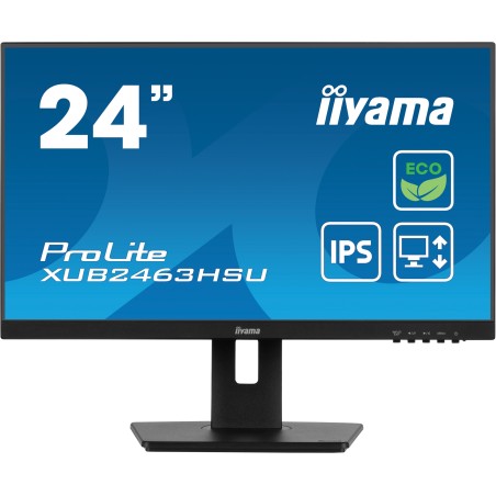 iiyama ProLite XUB2463HSU-B1 monitor de ecrã 61 cm (24") 1920 x 1080 pixels Full HD LED Preto