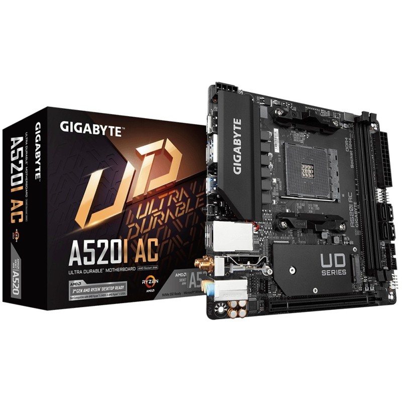 Image of Gigabyte A520I AC scheda madre AMD A520 Socket AM4 mini ITX