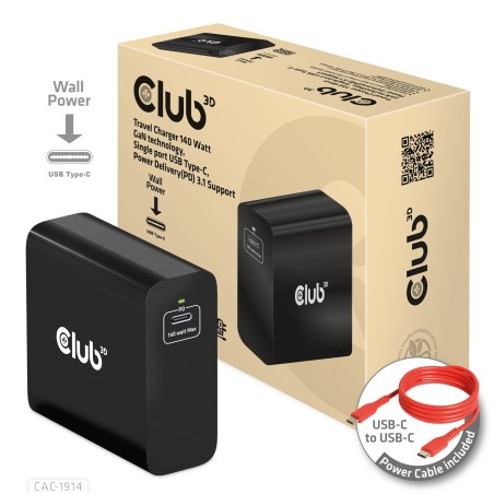CLUB3D CAC-1914 carregador de dispositivos móveis Intercomunicador vídeo para bebé, Aparador de barba, Câmara de filmar