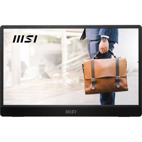 MSI Pro MP161 E2 Tragbarer Monitor Schwarz 39,6 cm (15.6") LED 1920 x 1080 Pixel