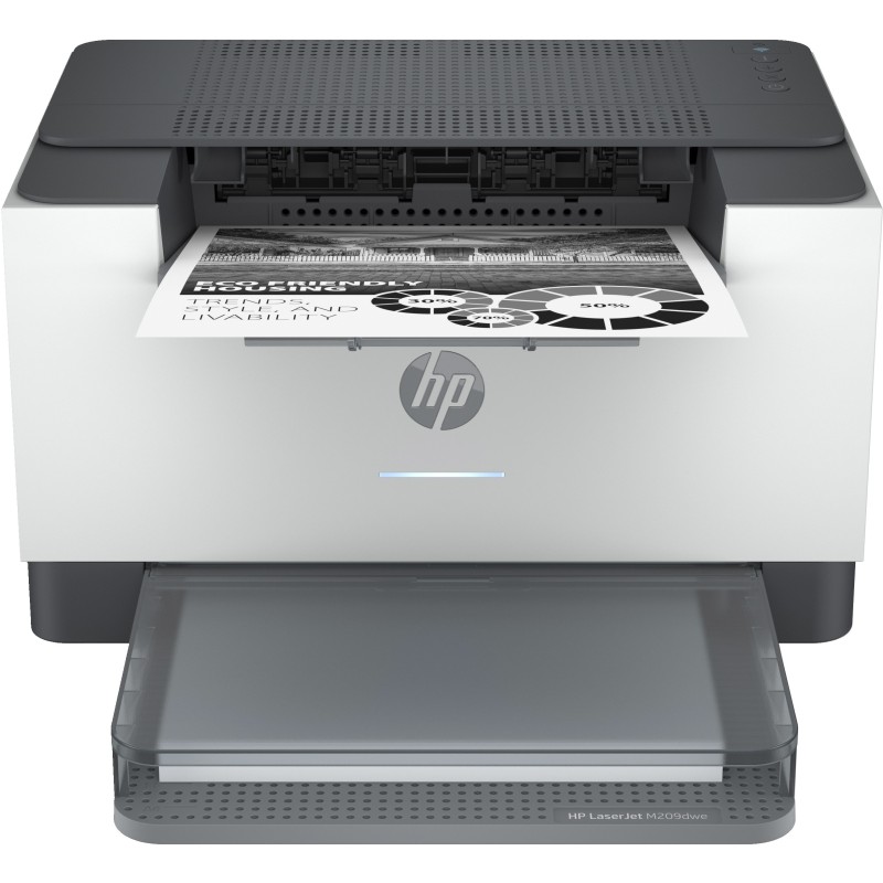 Image of HP LaserJet Stampante HP M209dwe, Bianco e nero, Stampante per Piccoli uffici, Stampa, Wireless HP+ donea a HP Instant Ink