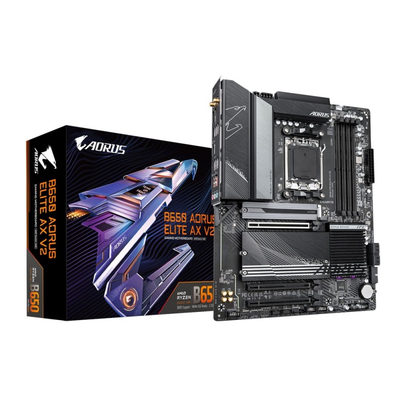 Image of Gigabyte B650 AORUS ELITE AX V2 scheda madre AMD B650 Presa di corrente AM5 ATX