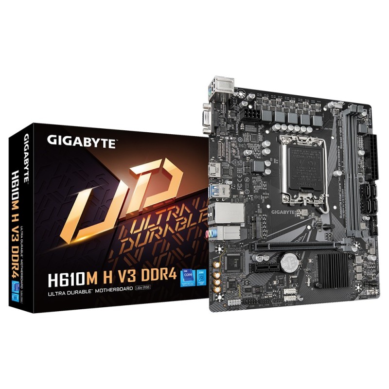 Image of Gigabyte H610M H V3 DDR4 scheda madre Intel H610 Express LGA 1700 micro ATX