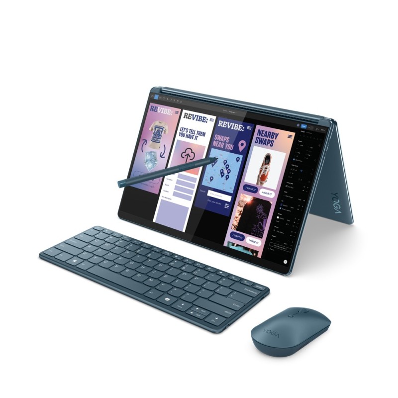 Image of Lenovo Yoga Book 9 13IMU9 Intel Core Ultra 7 155U Ibrido (2 in 1) 5,08 cm (2") Touch screen 2.8K 32 GB LPDDR5x-SDRAM 1 TB SSD