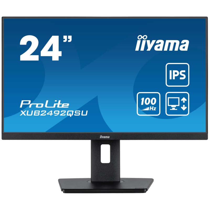 Image of iiyama ProLite XUB2492QSU-B1 Monitor PC 60,5 cm (23.8") 2560 x 1440 Pixel Wide Quad HD LED Nero