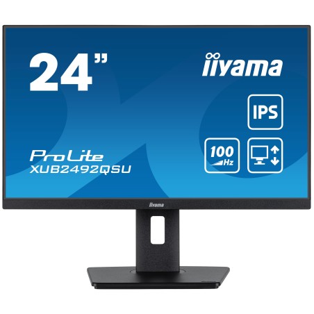 iiyama ProLite XUB2492QSU-B1 Monitor PC 60,5 cm (23.8") 2560 x 1440 Pixel Wide Quad HD LED Nero