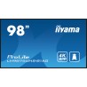 iiyama PROLITE Pizarra de caballete digital 2,49 m (98") LED Wifi 500 cd   m² 4K Ultra HD Negro Procesador incorporado Android