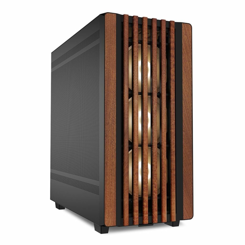 Sharkoon REBEL C70M RGB Full Tower Nero, Legno